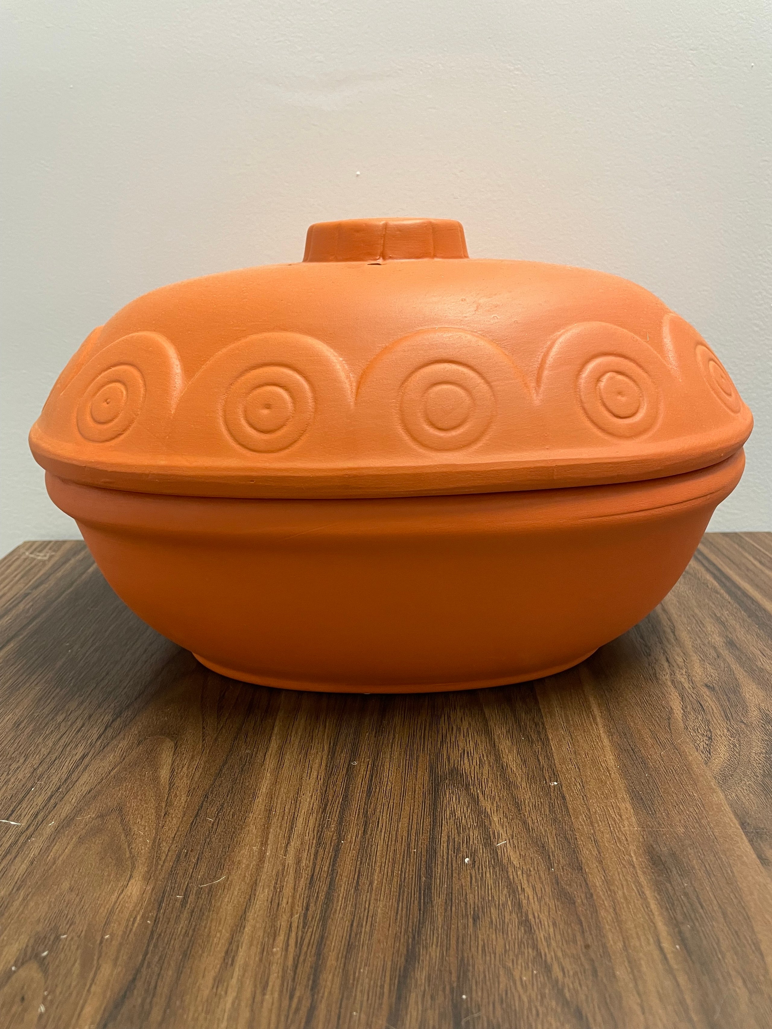 Brown Clay Schlemmertopf Dish